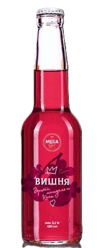 Пиво Мега Бар 0,45л 4,6% вишня ст