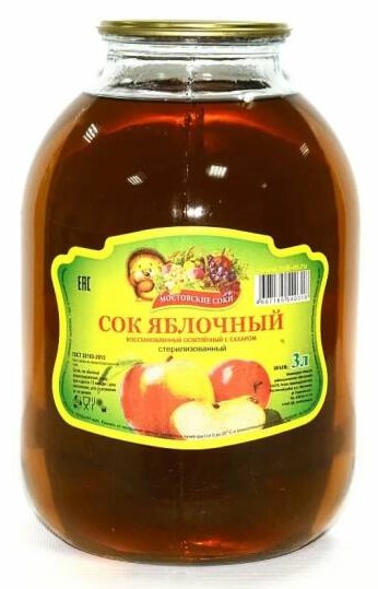 Сок Мостовский 3л яблоко
