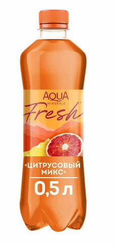 Вода газированная Аква минерале 0,5л цитрусовый микс