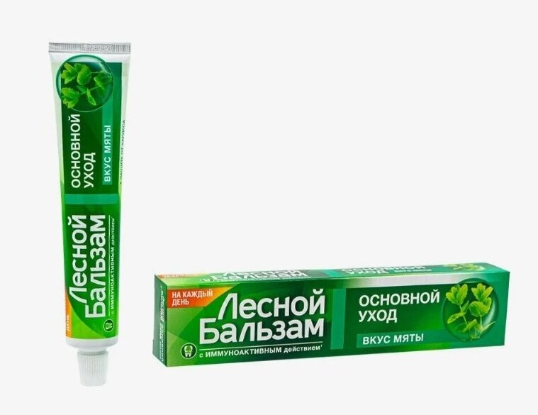 Зубная паста Лесной бальзам 75г основной уход/мята