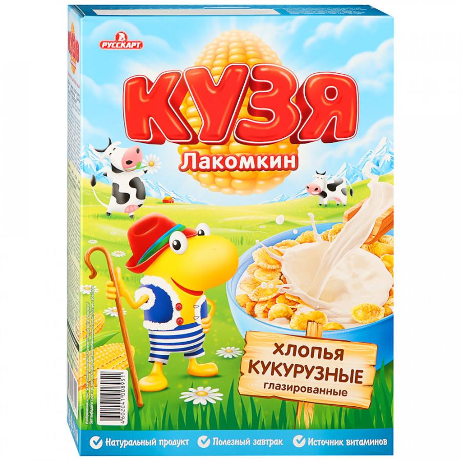 Готовый завтрак Кузя 250г хлопья кукурузные