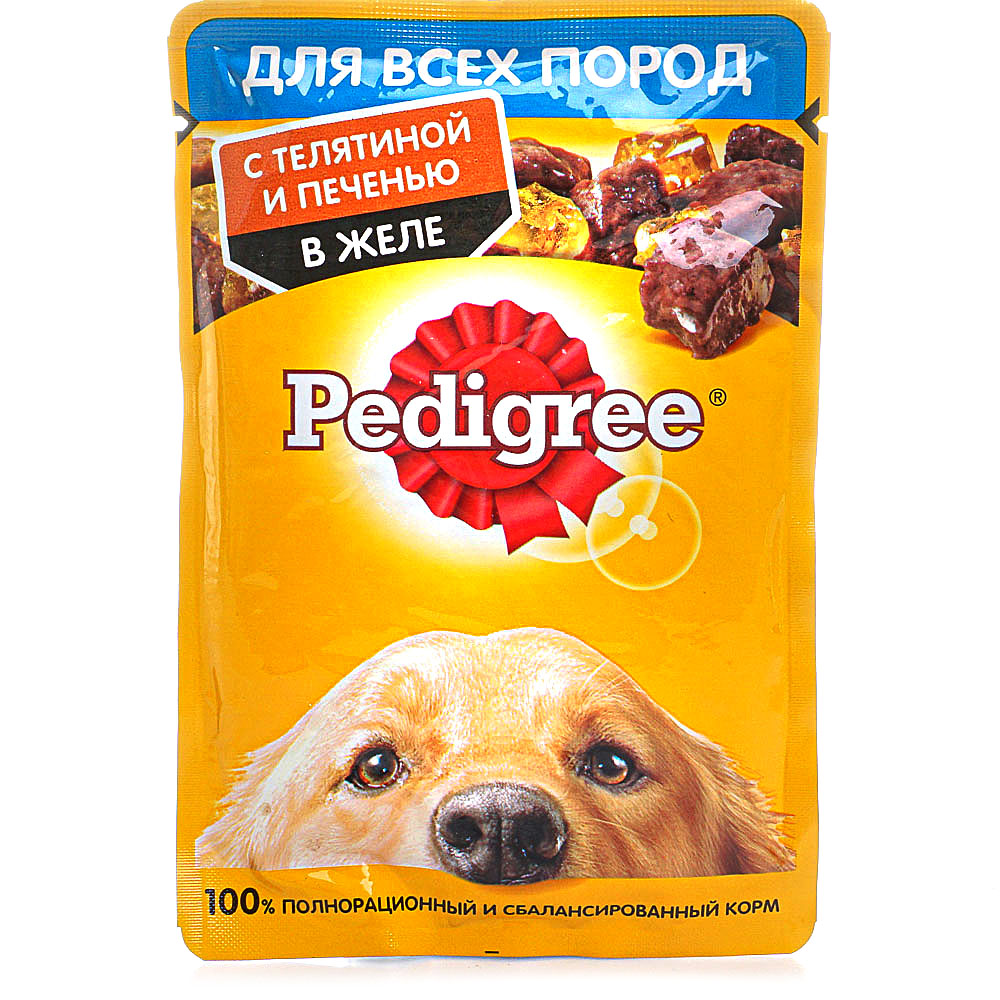 Корм Педигри 85г д/взр телятина/печень в желе