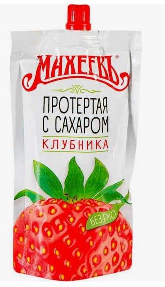 Джем Махеевъ 300г клубника м/у протертая с сахаром
