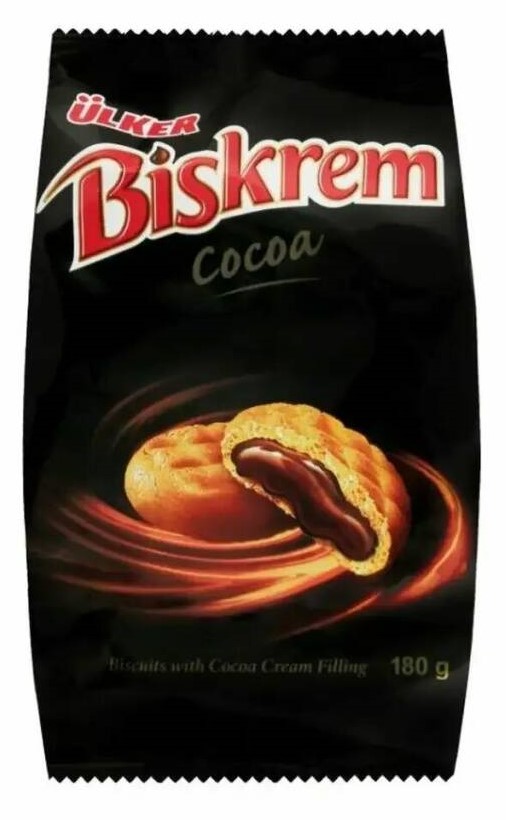 Печенье Улкер Бискрим 180г какао
