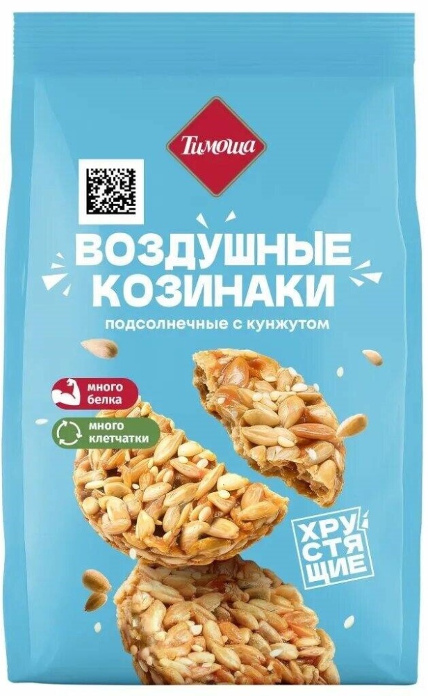 Козинаки Тимоша воздушные 250г подсолнечный/кунжут