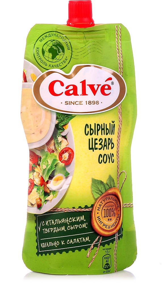 Соус Кальве 230г сырный цезарь