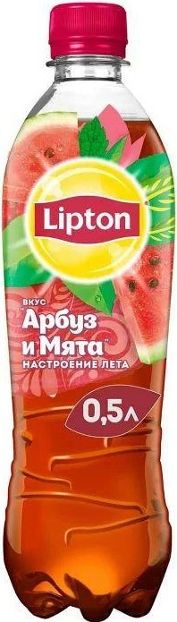 Чай Липтон 0,5л черный арбуз/мята