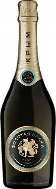 Вино игристое Золотая балка 0,75л 12,5% брют бел