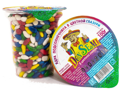 Семечки Дон Семи 100г цветная глазурь
