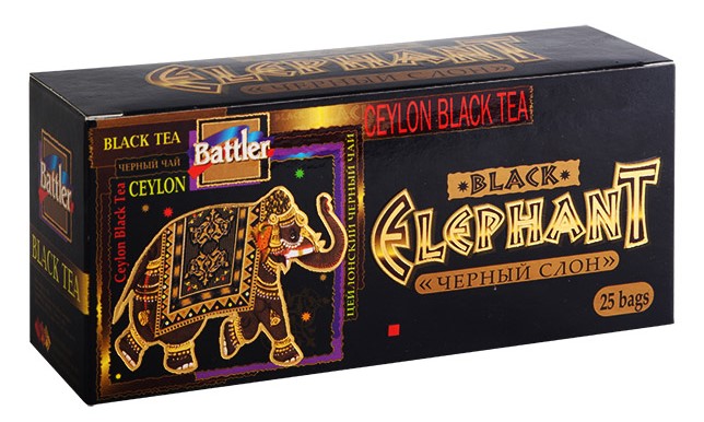 Чай Батлер Черный Слон 25 пак черный
