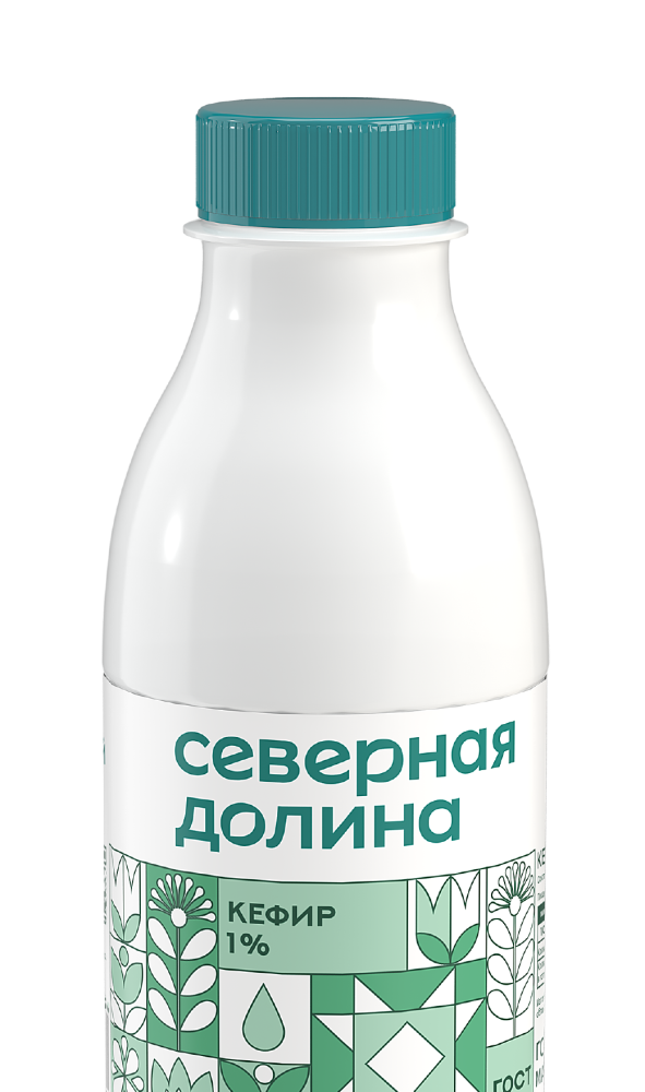 Кефир Северная долина 1% 420г ПЭТ БЗМЖ