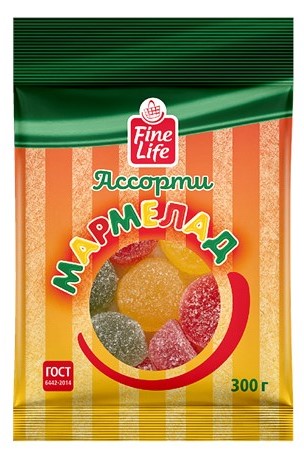 Мармелад Файн Лайф 300г ассорти