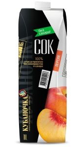 Сок Кубаночка 1л персик