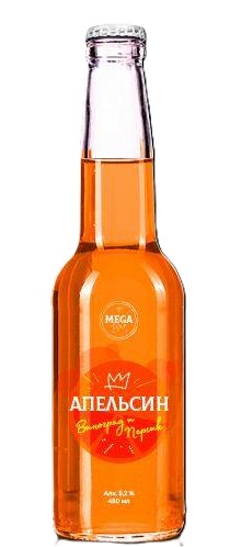 Пиво Мега Бар 0,45л 4,6% апельсин ст