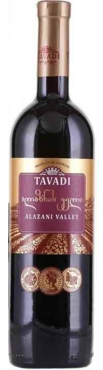 Вино Алазанская долина 0,75л 11,5-12% кр п/сл Грузия Тавади