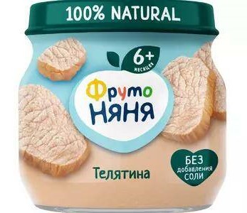 Пюре ФрутоНяня 80г телятина