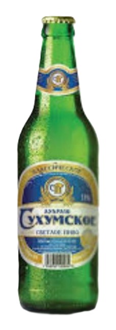 Пиво Сухумское 0,5л 4,5% светлое ст