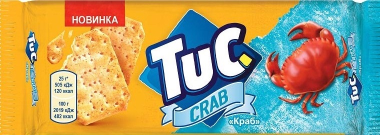 Крекер Тук 100г с крабом