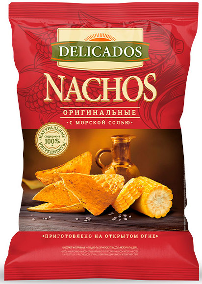 Чипсы кукурузные Деликадос Начос 150г оригинал