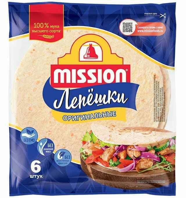 Лепешки Миссион 250г пшеничн оригинал