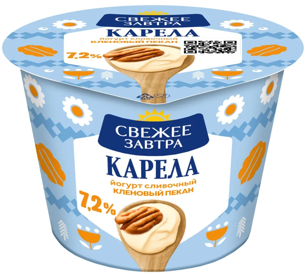 Йогурт Карела 7,2% 180г кленовый пекан БЗМЖ