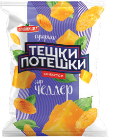 Сухарики Тешки-Потешки 100г сыр чеддер