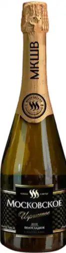 Вино игристое Московское 0,75л 11-13% бел п/сл МКШВ