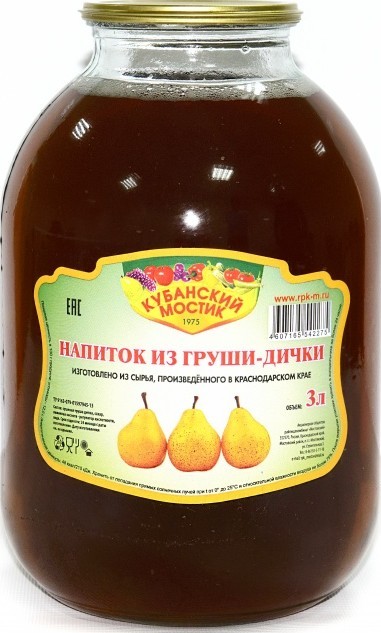 Напиток Кубанский мостик 3л груша-дичка