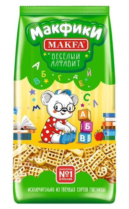 Макароны Макфики 300г веселый алфавит