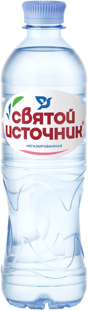 Вода  негазированная Святой источник 0,5л