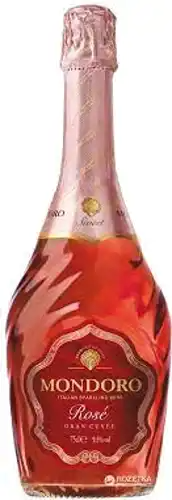 Вино игристое Мондоро Розе 0,75л 9,5% роз п/сл