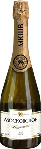 Вино игристое Московское 0,75л 11-13% брют МКШВ