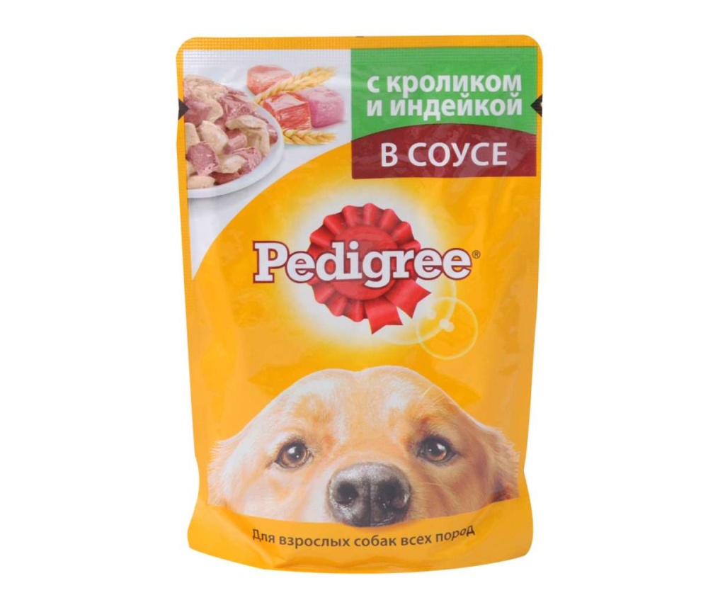 Корм Педигри 85г д/взр кролик/индейка в соусе