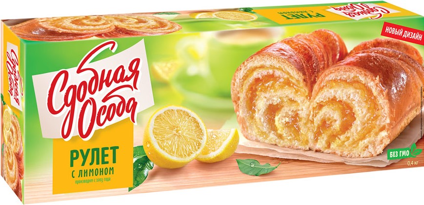 Рулет Сдобная особа 400г лимон