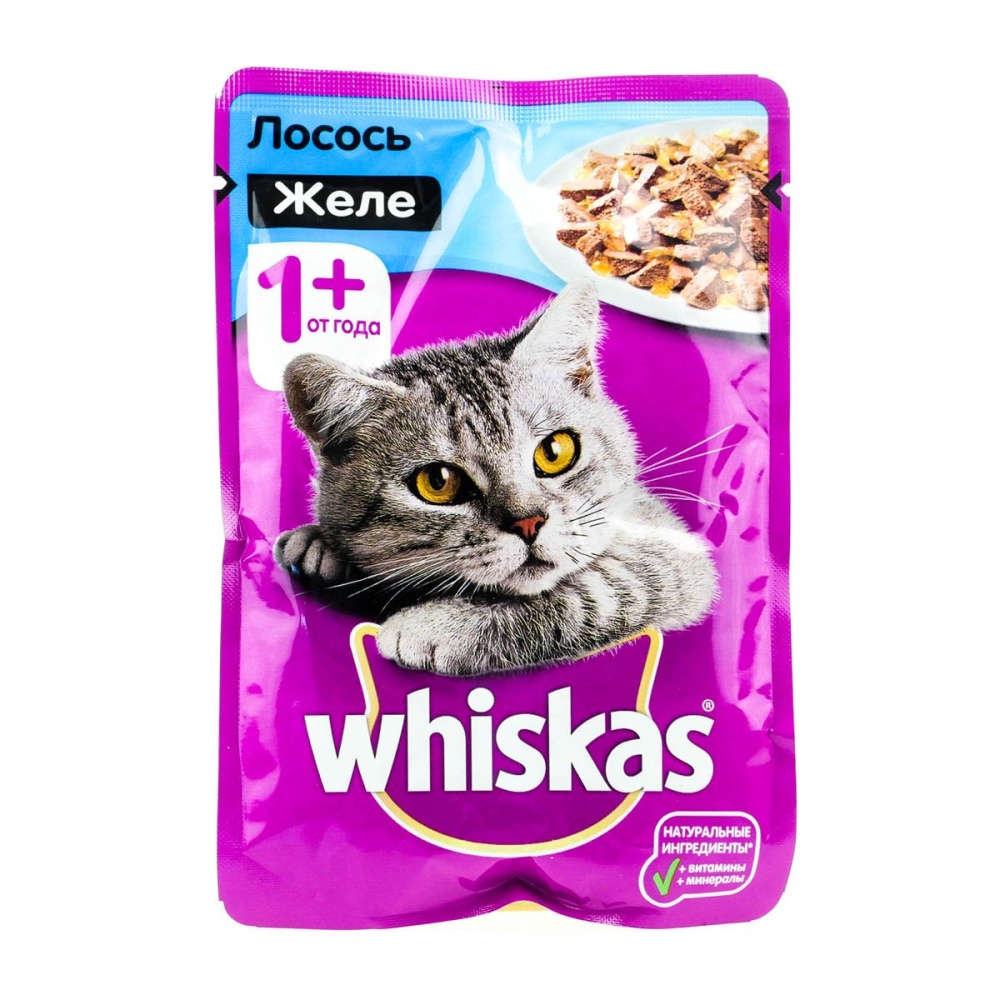 Корм Вискас 75г желе лосось