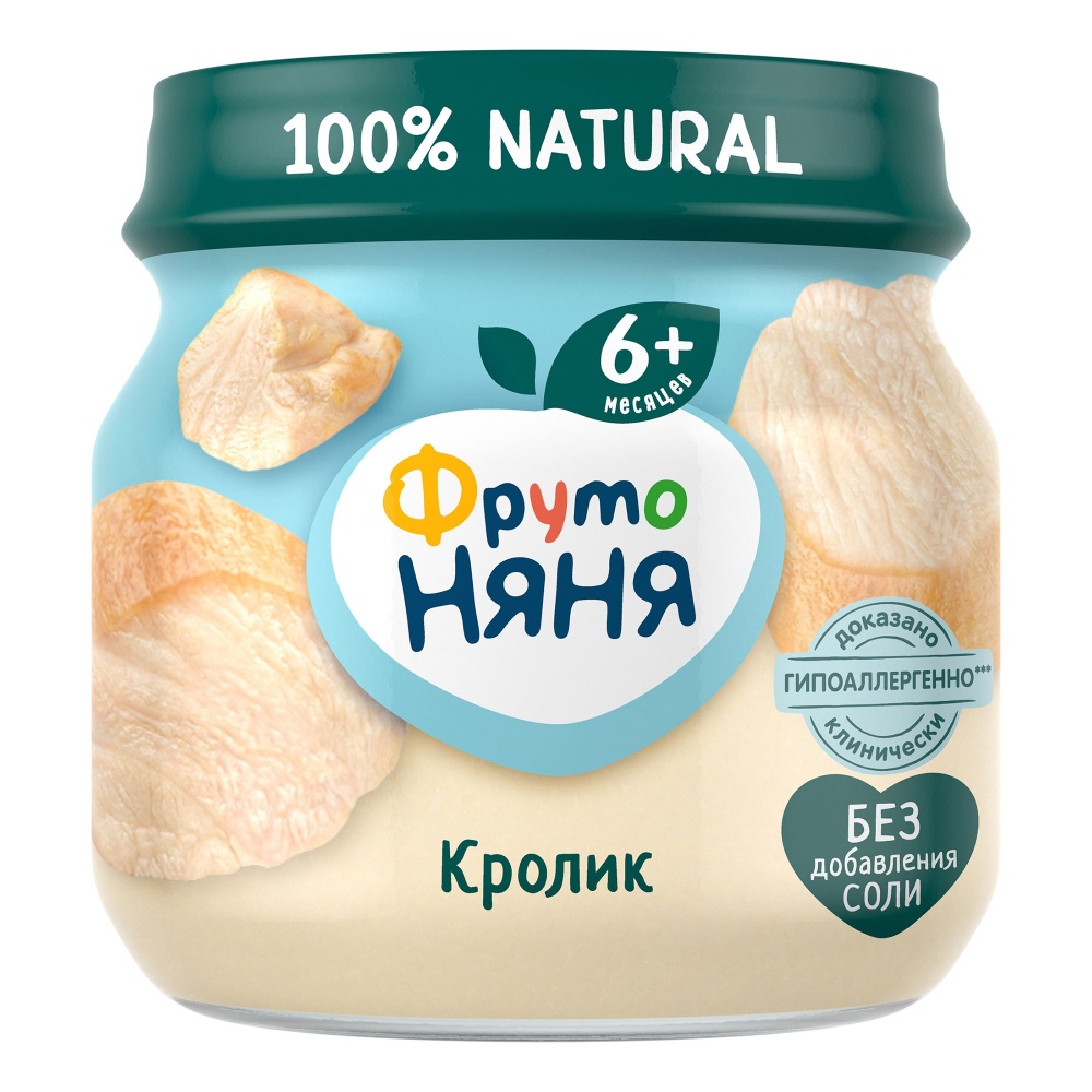 Пюре ФрутоНяня 80г кролик