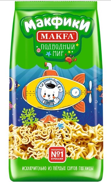 Макароны Макфики 250г подводный мир