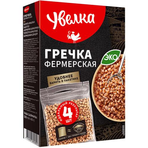 Крупа гречневая Увелка 4пак*80г фермерская