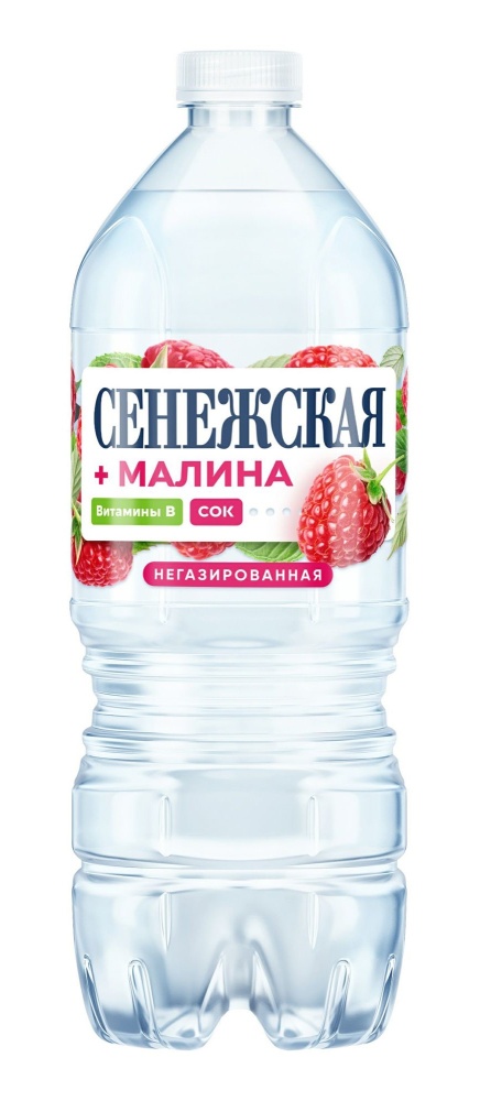 Вода  негазированная Сенежская 1л малина
