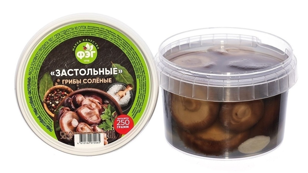 Грибы соленые Застольные 250г ФЭГ