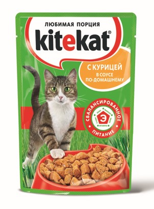 Корм Китекат 85г соус курица