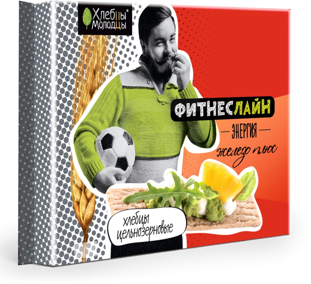 Хлебцы Молодцы 100г железо плюс