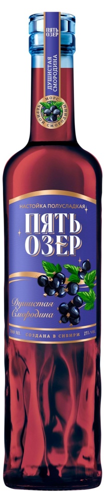 Наст-ка Пять озер 0,5л 25% душистая смородина