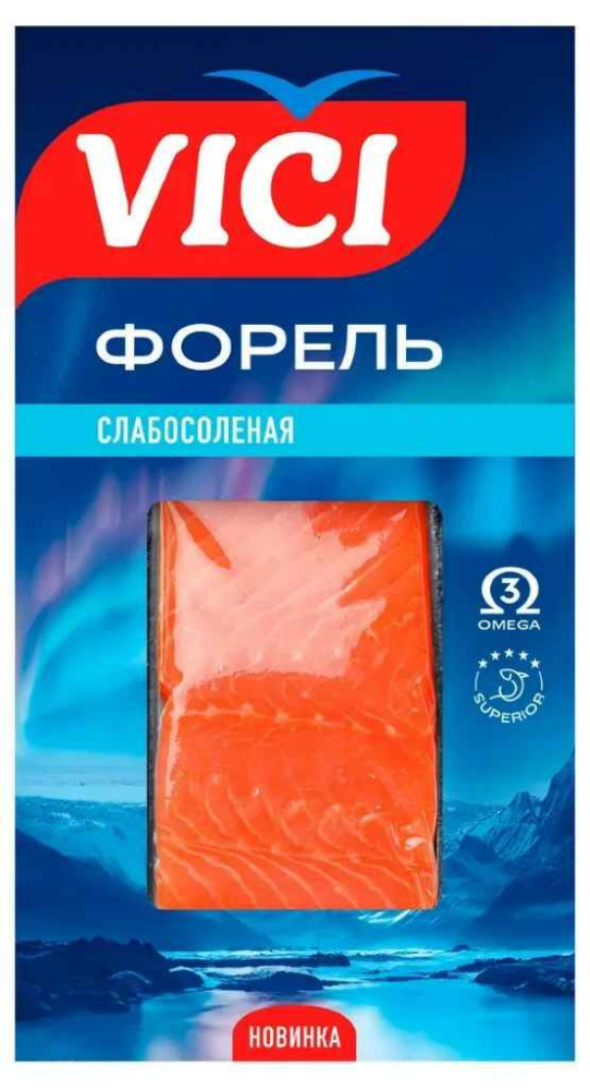 Форель филе-кусок с/с в/у 150г Вичи