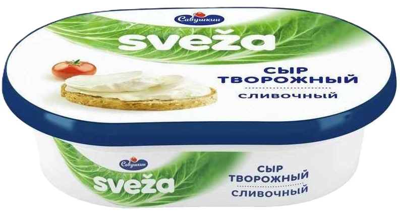 Сыр творож Савушкин 60% 150г слив белый БЗМЖ