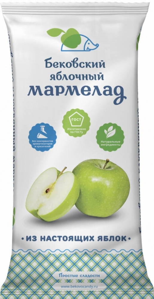 Мармелад Бековский 260г яблоко