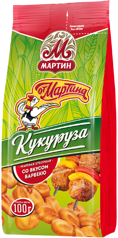 Кукуруза жареная От Мартина 100г барбекю