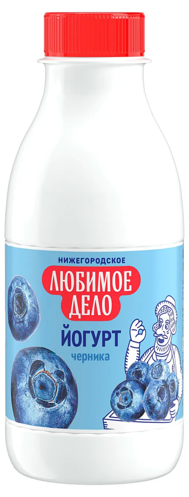 Йогурт Любимое дело 1,5% 420г черника БЗМЖ