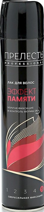 Лак для волос Прелесть 225/300мл эффект памяти