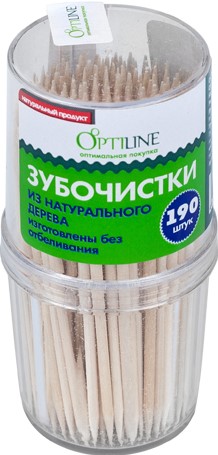 Зубочистки Оптилайн 190шт